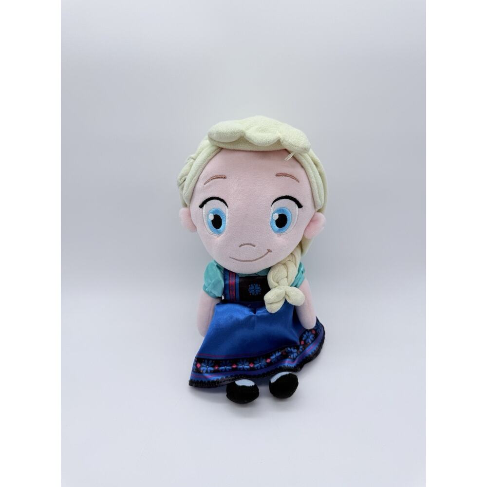 Disney Store Toddler Elsa Frozen Plush Stuffed Doll 12”